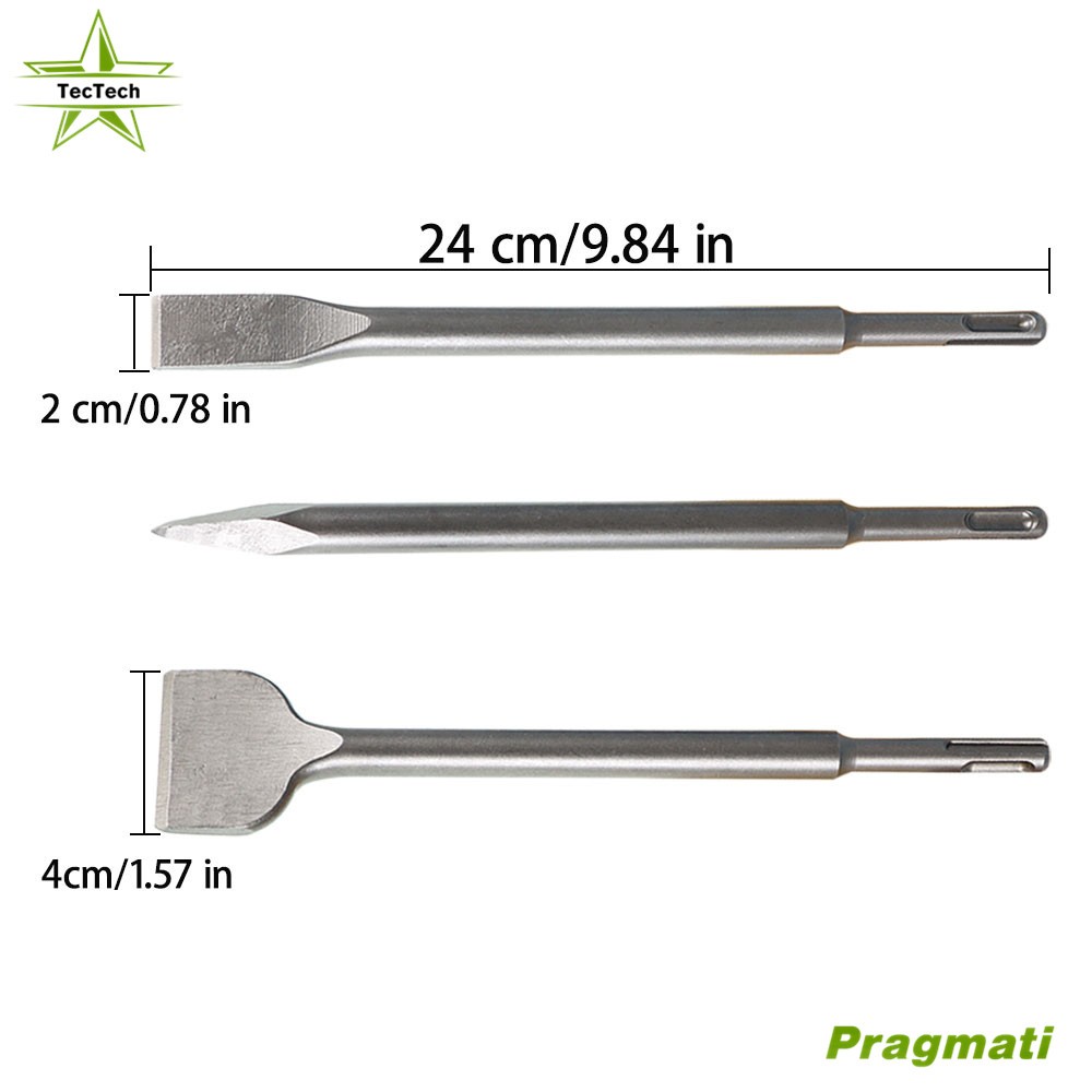 6 Pcs SDS Plus Chisel Set Concrete Drill Bits Set Rotary Hammer Bits new