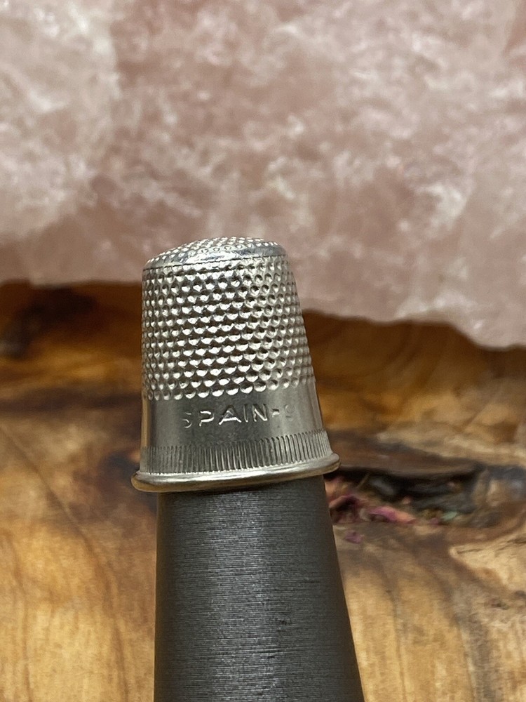 VINTAGE STERLING SILVER THIMBLE FINGER GUARD