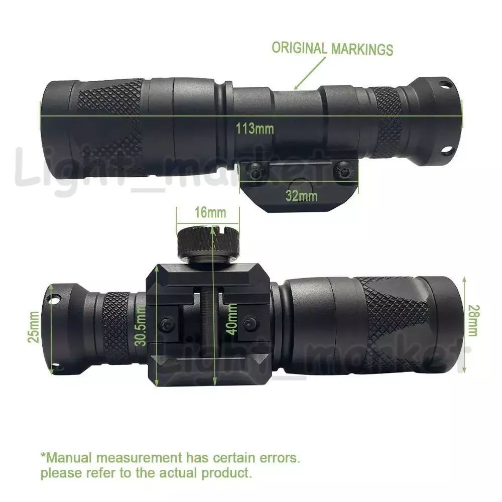 For M300V IR Flashlight White LED Light & IR Infrared Output Pressure Switch