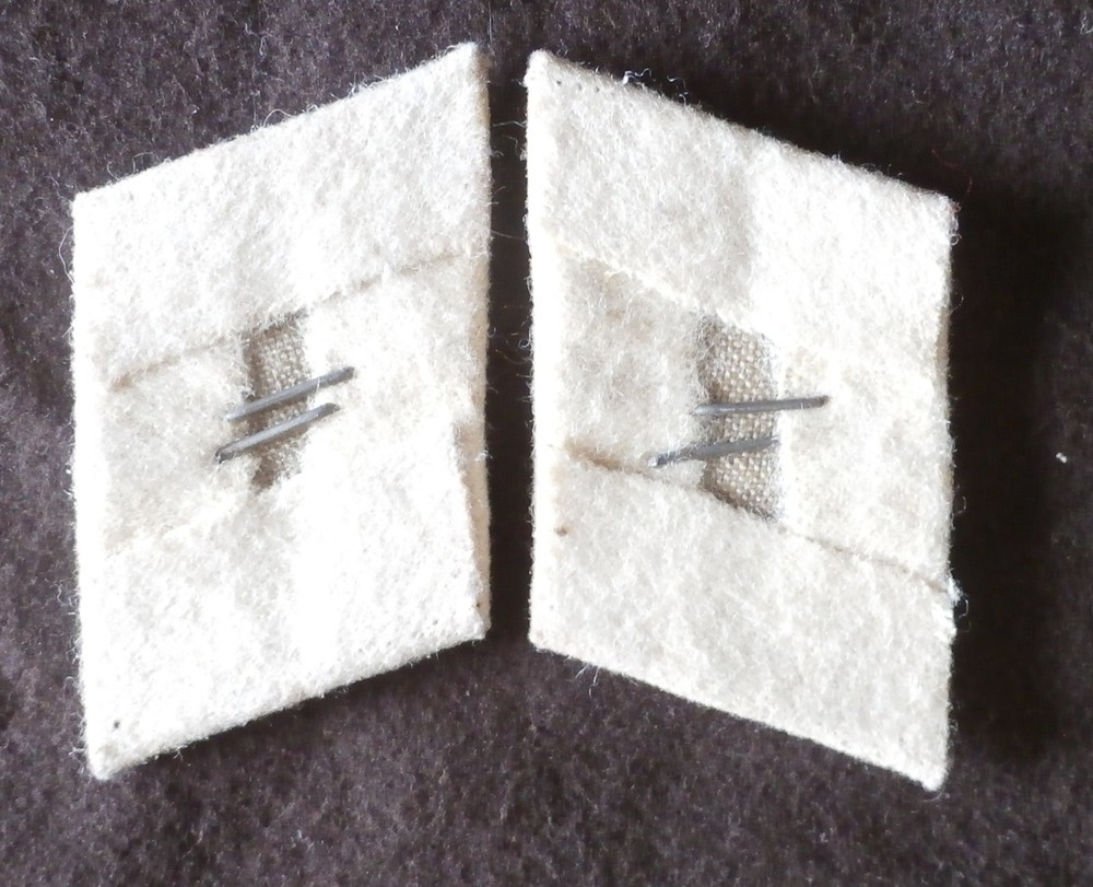 WW2 German collar tabs Original Used