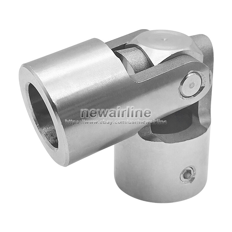 1x 304SS Precision Cross Universal Joint Coupling Shaft Motor Connector Bushing