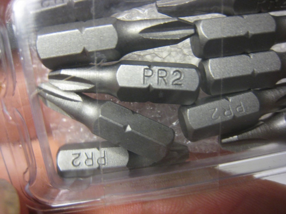 Grip-Rite PRBIT2 size #2 Phillips Bits tray of 20 bits yes 20 PR2 bits