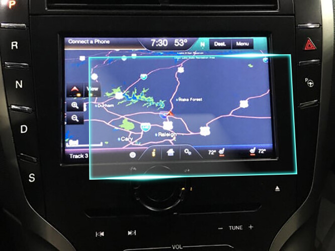 Crystal Clear Screen Protector for 2013 Lincoln MKZ Vehicle Navigation