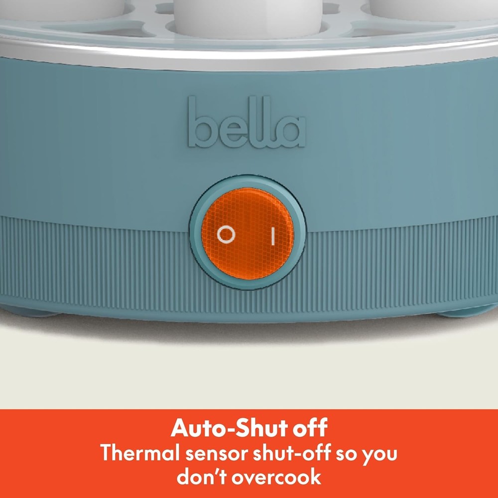 "BELLA Electric Egg Cooker 14 Eggs Double Stack Auto Shutoff for Boiled Omelets"