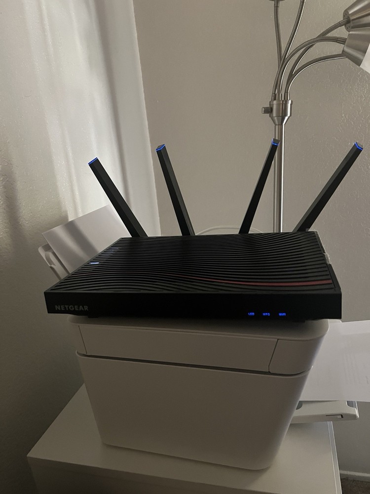 NETGEAR router and cable modem combo.