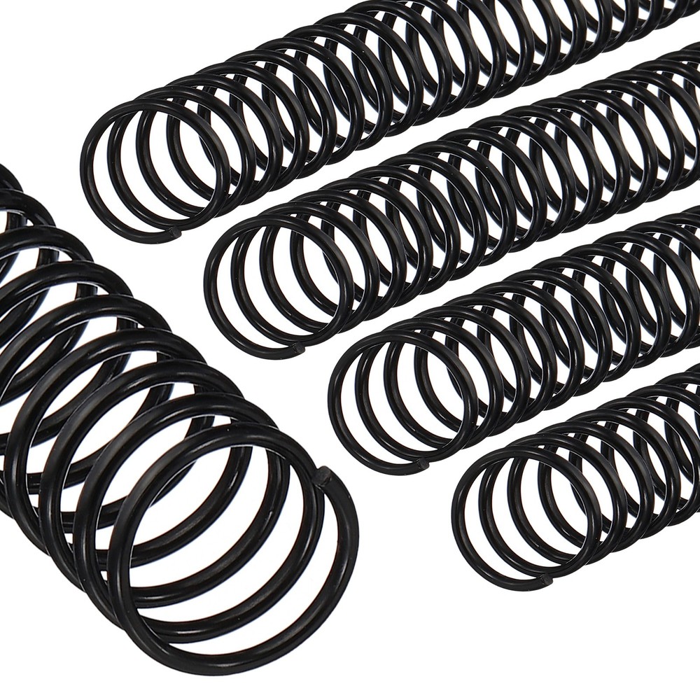 16mm(5/8") Spiral Binding Coils, 50 Pcs Spirals 140 Sheet Capacity, Black