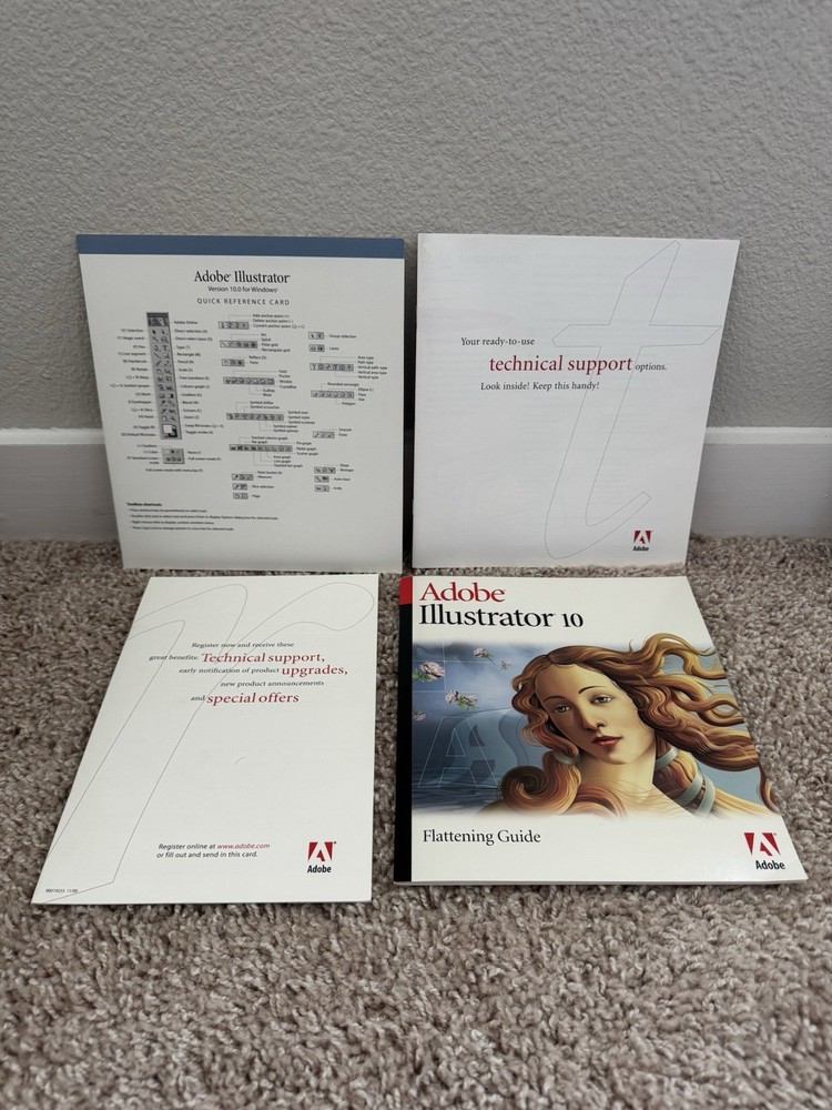 Genuine Adobe Illustrator 10 for Windows with Serial Number