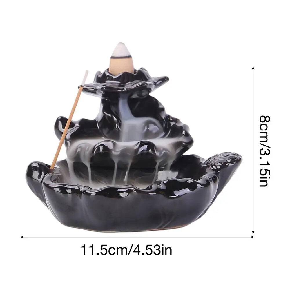 Creative Home Decoration Backflow Incense Burner Ceramics Collection Gift