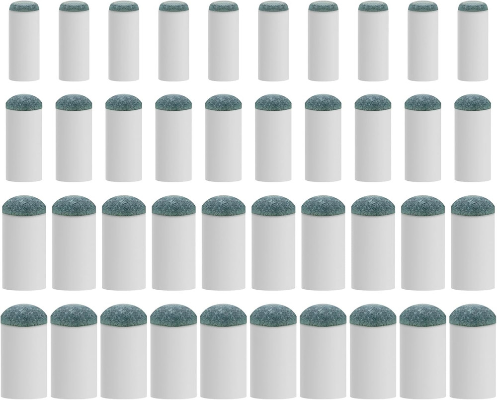 40PCS Slip On Pool Cue Tips Replacement Kit 9-13MM Sizes