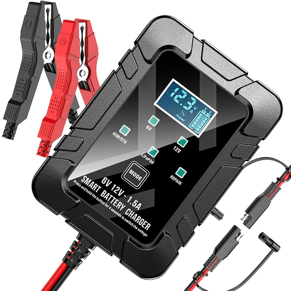 6V 12V Smart Automatic Battery Charger Maintainer Motorcycle Car Trickle Float