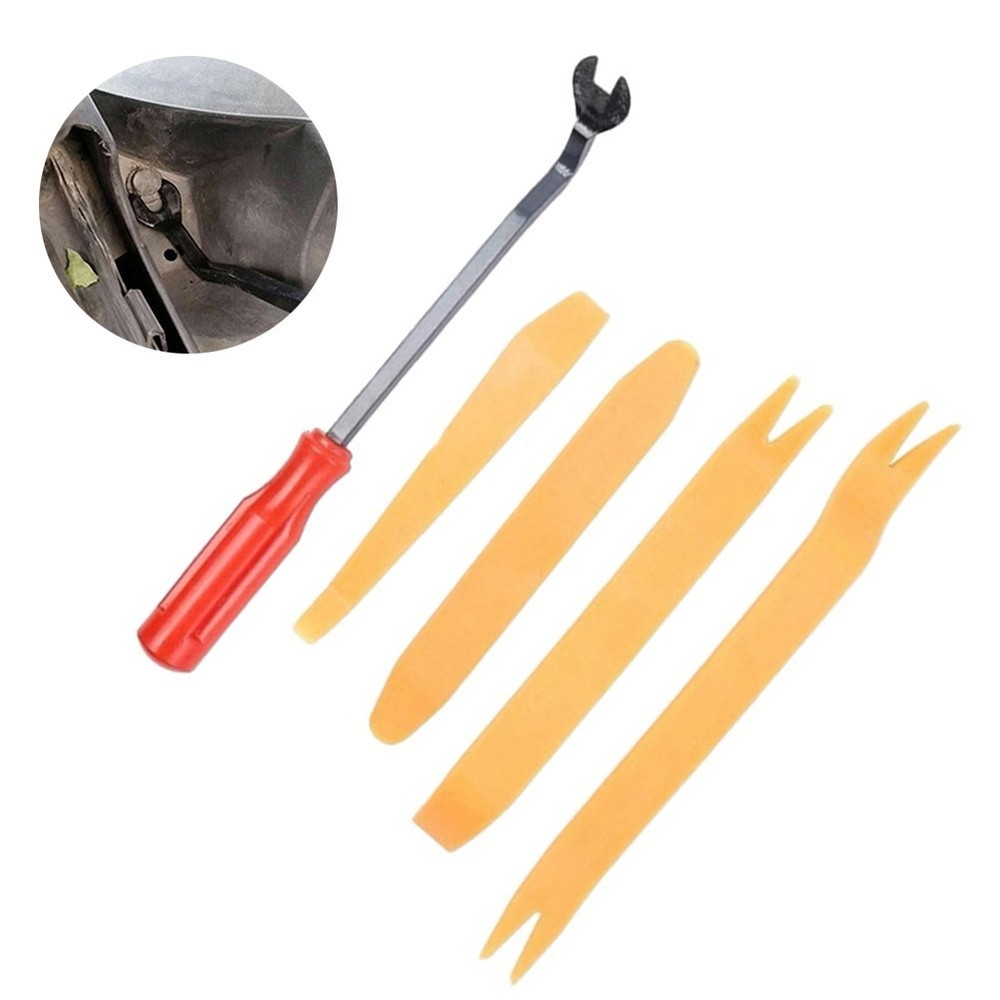 5 PCS Auto Interior Trim Removal Tools Door Panel Fastener Dashboard Kit