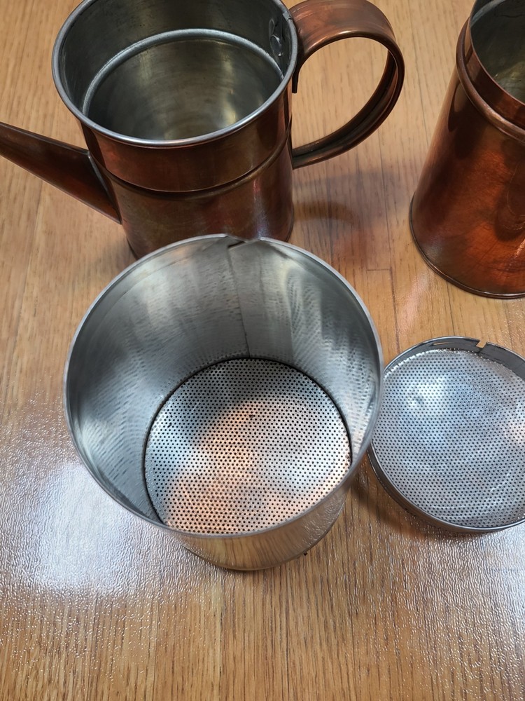 Vintage Copper Neapolitan Flip Coffee Maker