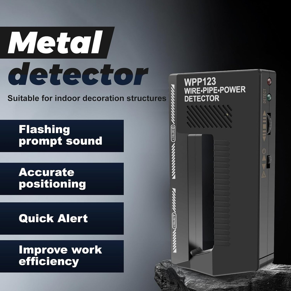 WPP123 Multi-Function Stud Finder, Professional Wall Scanner Detecto for Metal,