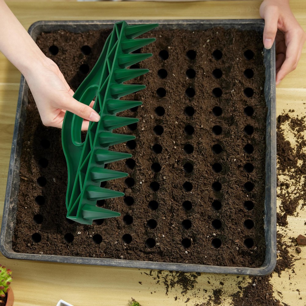 The Row Seeder – Handheld Garden Tool for Precise Seed & Seedling Green