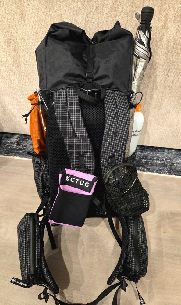 Ultralight backpack - Atom Pulse EP50 (Black) Size S, Removable Hipbelt Size L