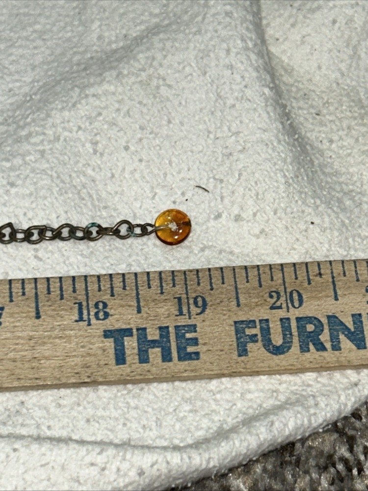 vintage stone pendant necklace