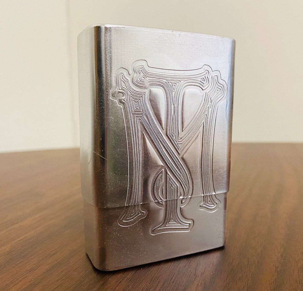 Silver SCARFACE Metallic Silver Cigarette Case TM