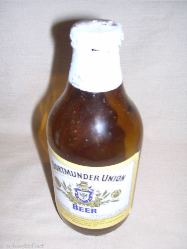 Dortmunder Union Beer Bottle 11.15 oz with cap, Empty Bottle