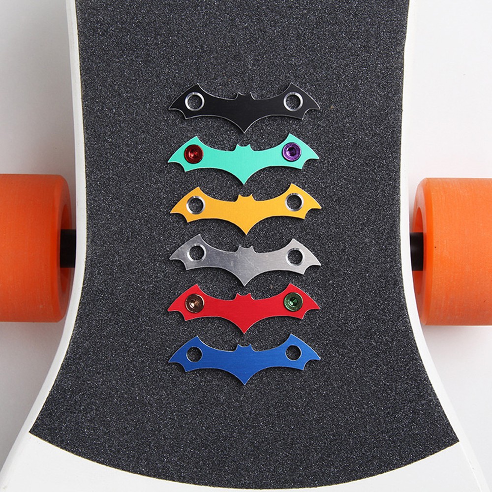 4pcs Skateboard Deck Protective Gasket Longboard Mounting Anti-sinking Black
