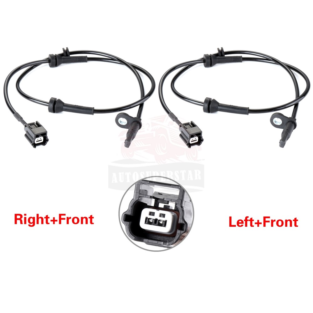 2 pcs Front ABS Wheel Speed Sensor For Nissan Murano 2009-2014