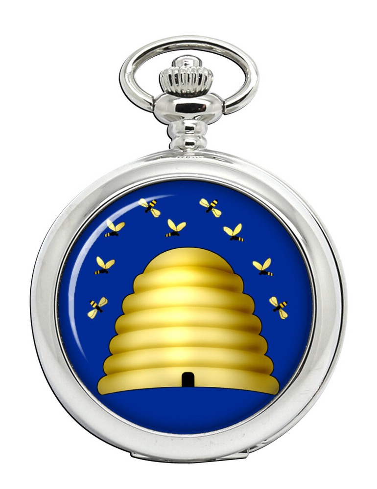 Beehive Masonic Symbol Pocket Watch