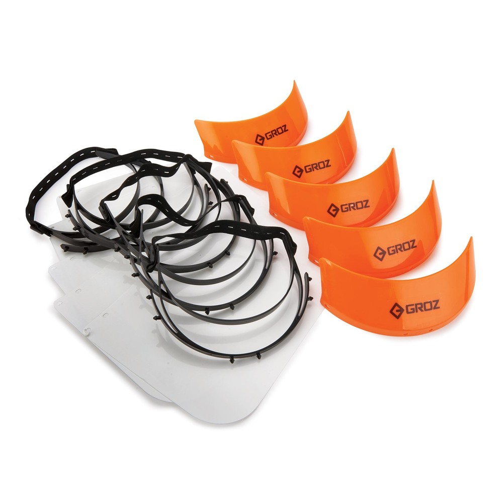 Groz Re-Usable Aerosol Face Shield – 5 Shield Pack