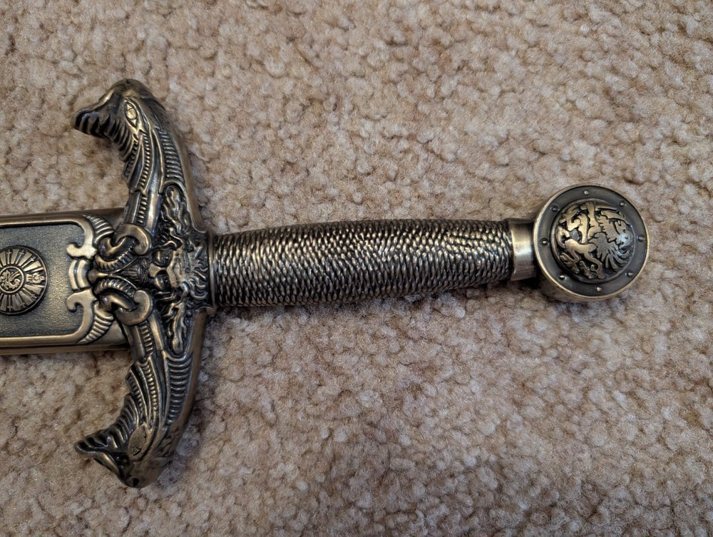 King Arthur's double edged stainless Dagger with scabbard
