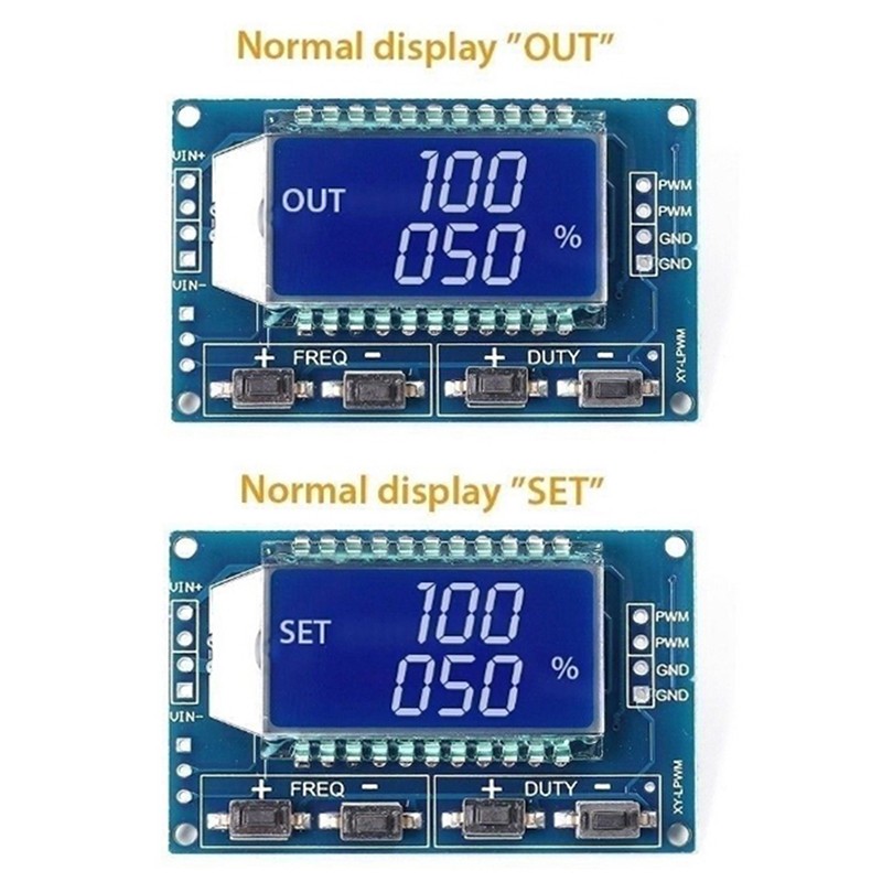 Signal generator PWM pulse frequency duty cycle adjustable module lcd 3.3.NN
