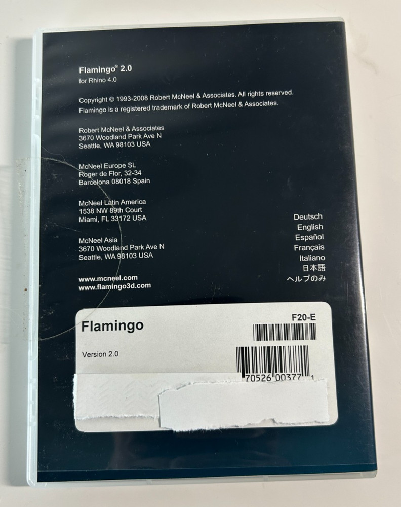Flamingo 2.0 for Rhinoceros Software with Key