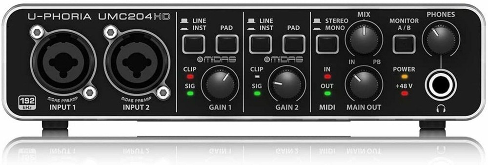 Behringer UMC204HD U-phoria USB Audio Interface