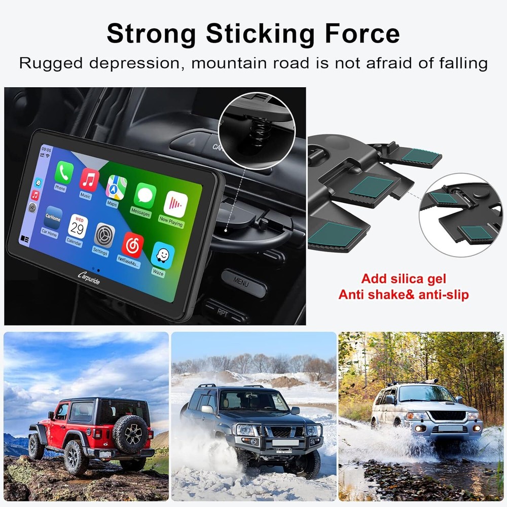 Carpuride CD Slot Mounting Bracket for Carplay