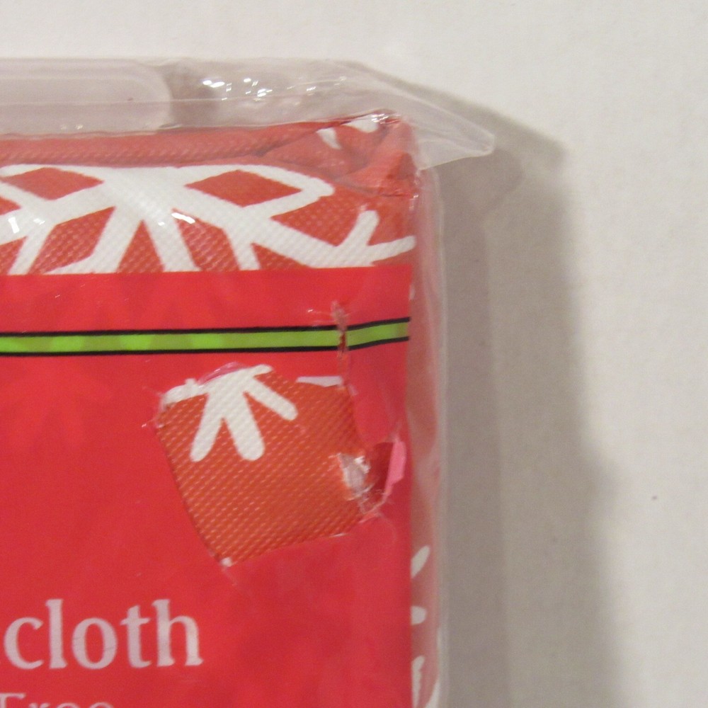 Holiday Style Christmas Flannel Back Tablecloth, 52"x70", Rectangular RN:67227