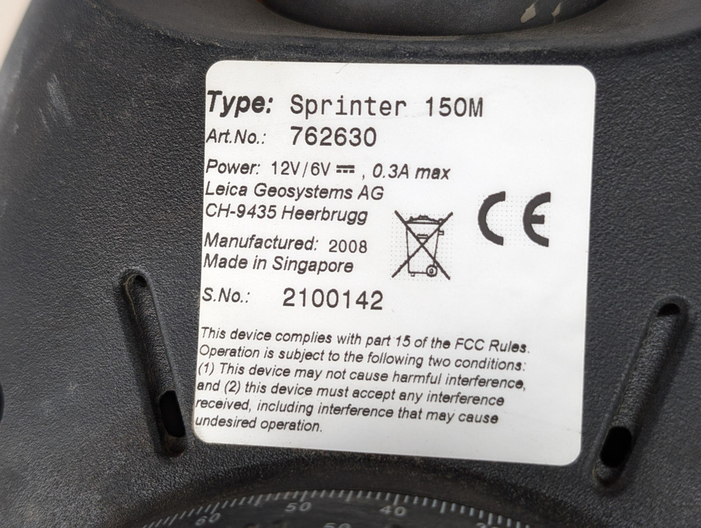 Leica Sprinter 150M Digital Level, READ