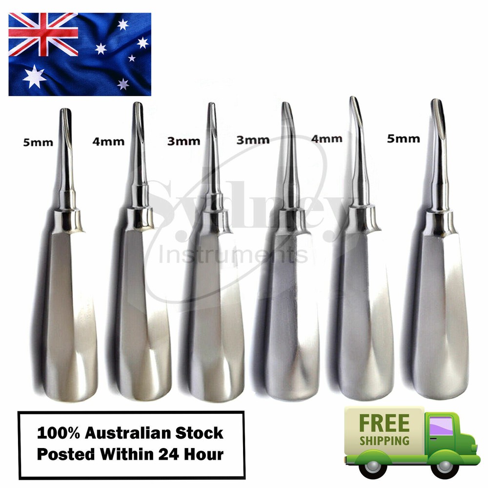 Root Luxating Elevators Tooth Loosening Root Extraction Elevator Kit Set NEW