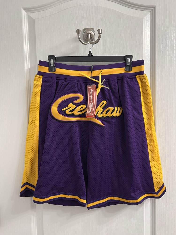 Headgear Classic Authentic Basketball Shorts Crenshaw Size Medium