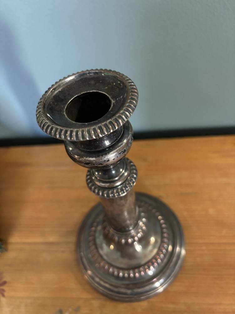 19 Century Sheffield Silver Plate Telescoping Candlesticks