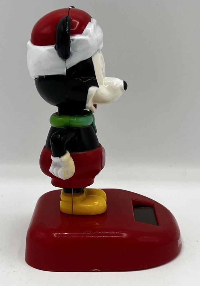 Disney Solar Powered Mickey Mouse Bobble Head ~ 5 Inch