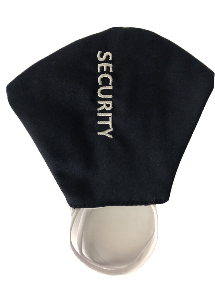 Security Face Mask Triple Layer Security Embroidery for Security Guard Officers