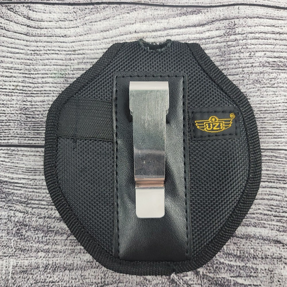 Uzi Handcuff Case Black 4.5" Snap Closure w/ Clip
