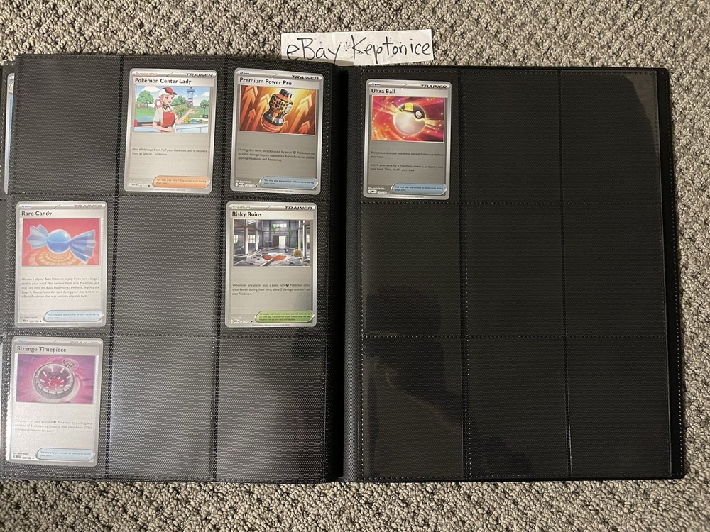 Pokemon TCG MEGA EVOLUTION NEAR COMPLETE BASE MASTER SET w/Binder