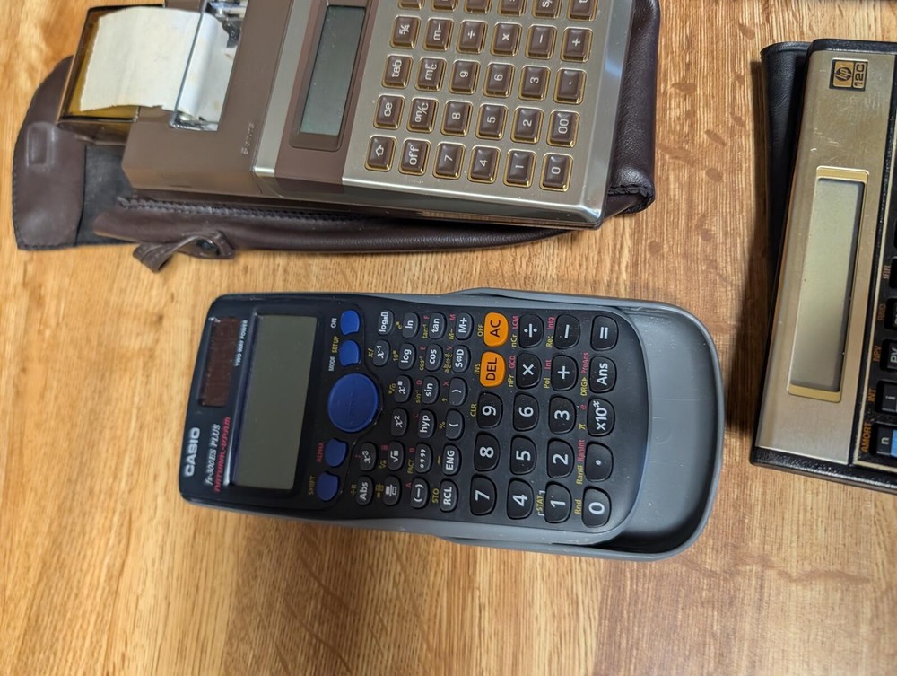 Vintage Casio and Hewlett-Packard Scientific Calculators Collection
