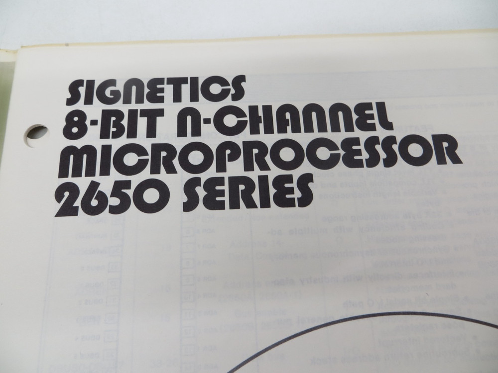 SIGNETICS Application Notes / Product Data Sheets 1978 vtg technology reference