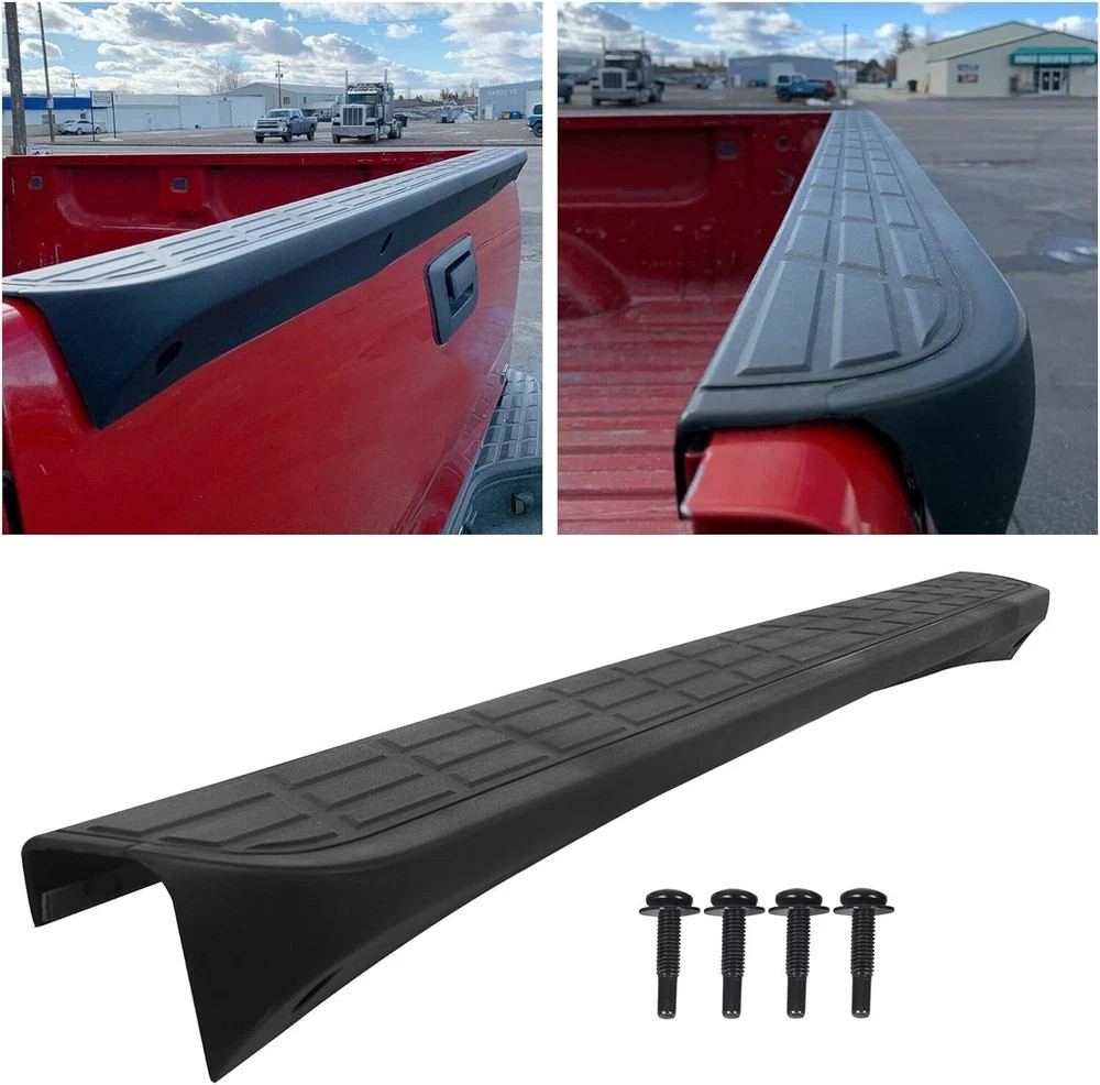 Tailgate Cap Top Protector Molding Spoiler Cover for 2007-2013 Chevy GMC Silvera