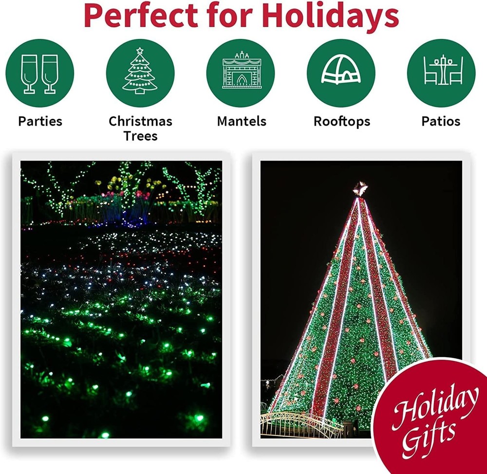 St. Patrick's Day Mini String Lights, Super-Bright Extendable Green Chr