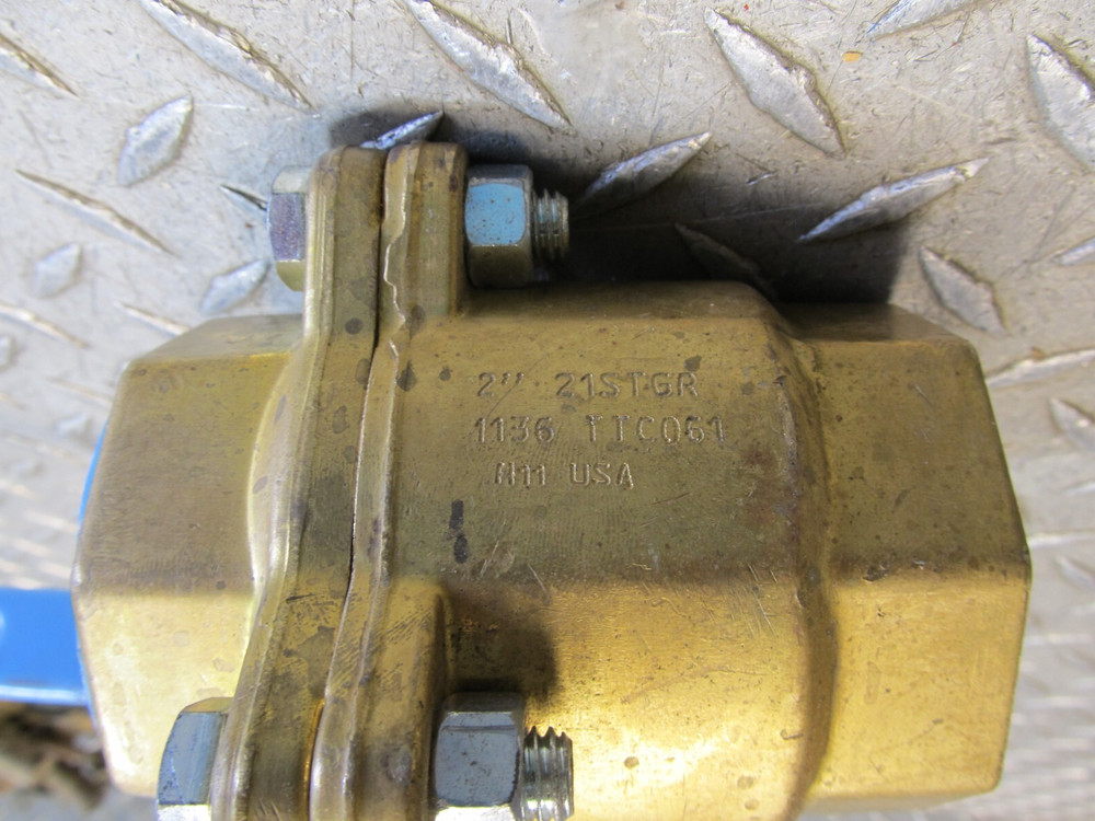 JAMESBURY 400CWP 2" NPT Brass Valve, 21STGR