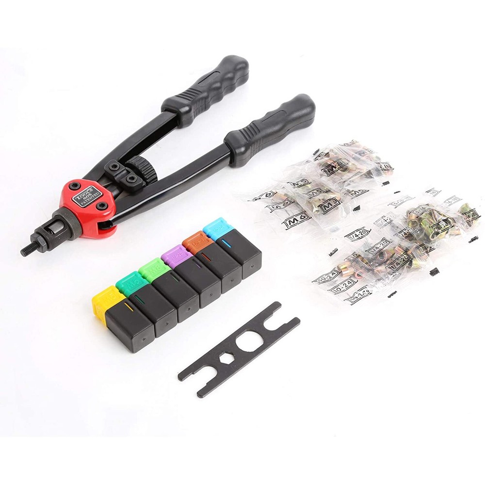 13" Rivet Gun Kit Rivnut Thread Setting Tool Nut Setter NutSert Metric SAE Rivet