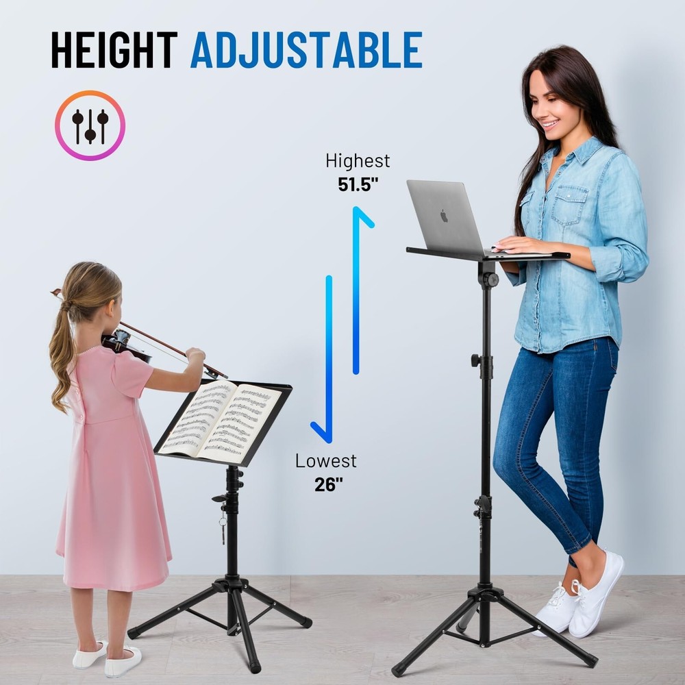 CAHAYA Projector Stand Tripod Adjustable - Stable for Tablets & Pho... Fast Ship