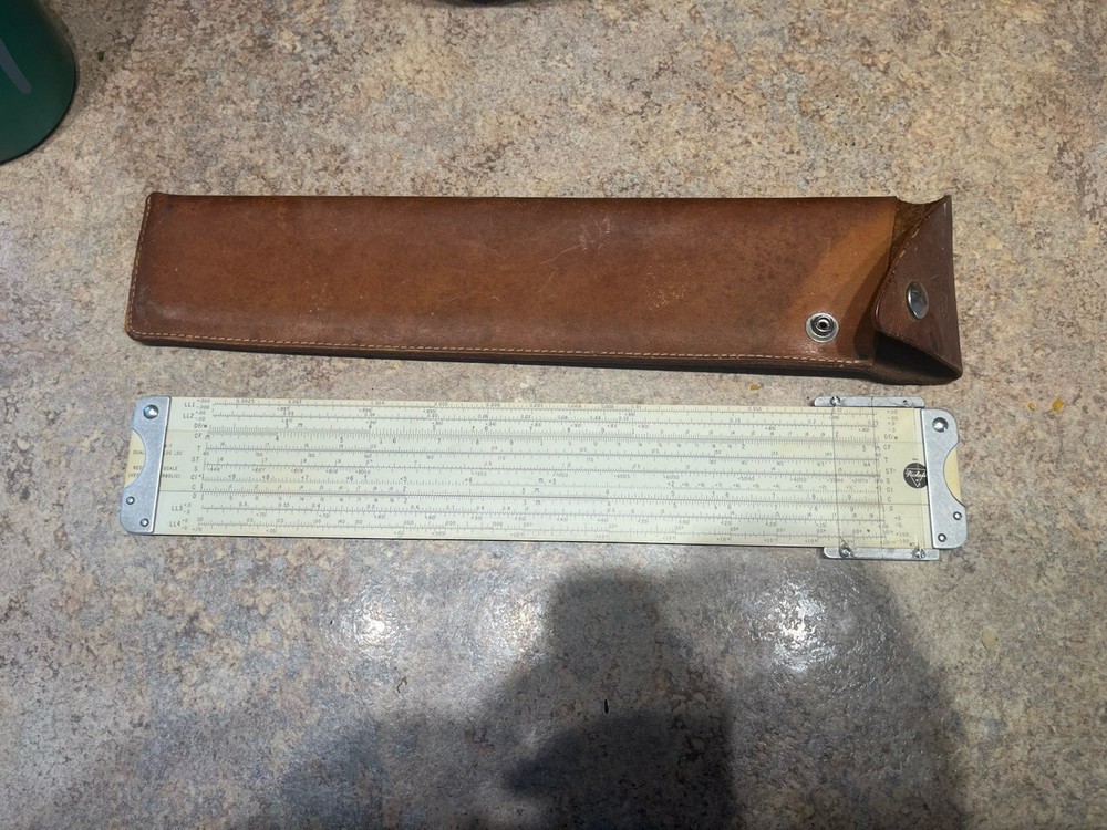 Dual base log log slide rule Picket Model 4-t