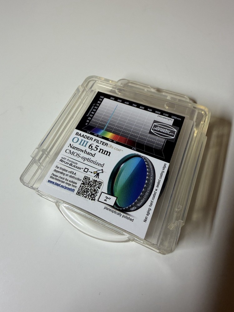 Baader OIII 2” Oxygen Narrowband CMOS Optimized 6.5nm Filter
