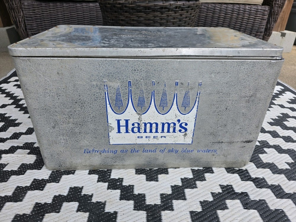 Vintage Hamm’s cooler